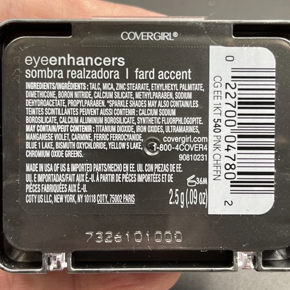 CoverGirl Eye Enhancers 540 Pink Chiffon Eyeshadow Sealed Lot of 2 Discontinued‎
